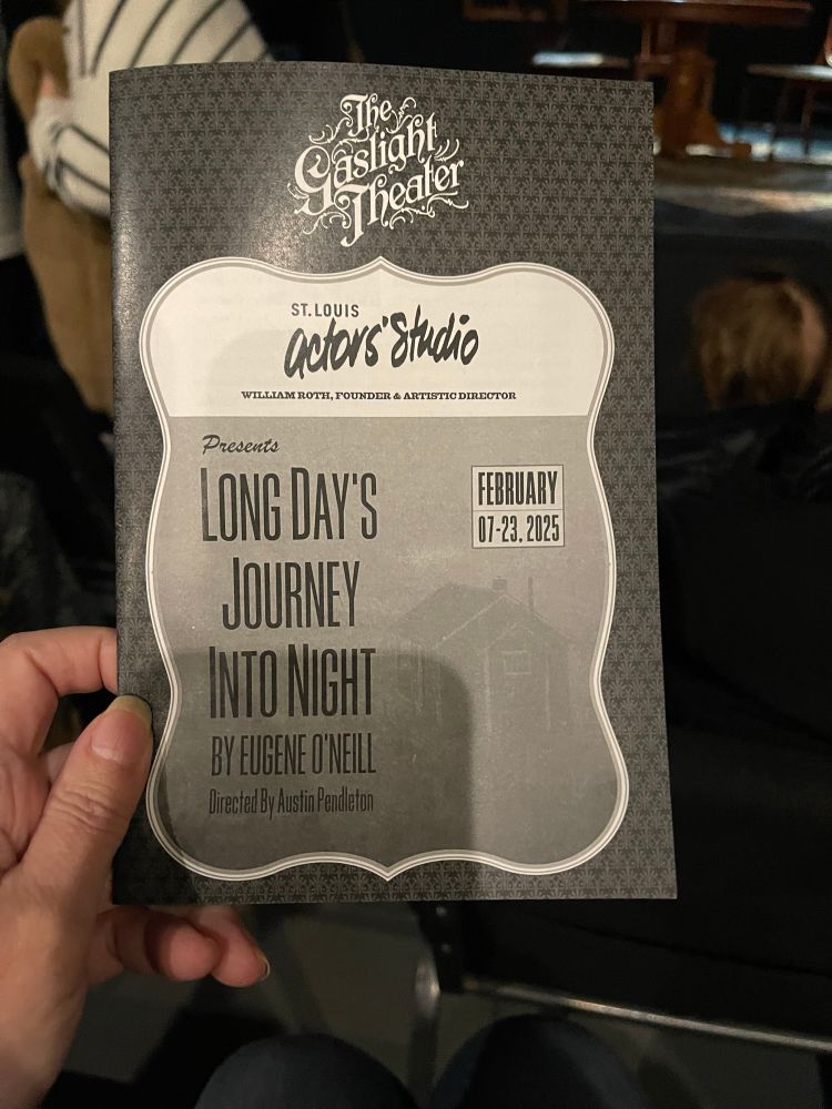 The cover of the St. Louis Actors’ Studio program for Eugene O’Neill’s LONG DAY’S JOURNEY INTO NIGHT
