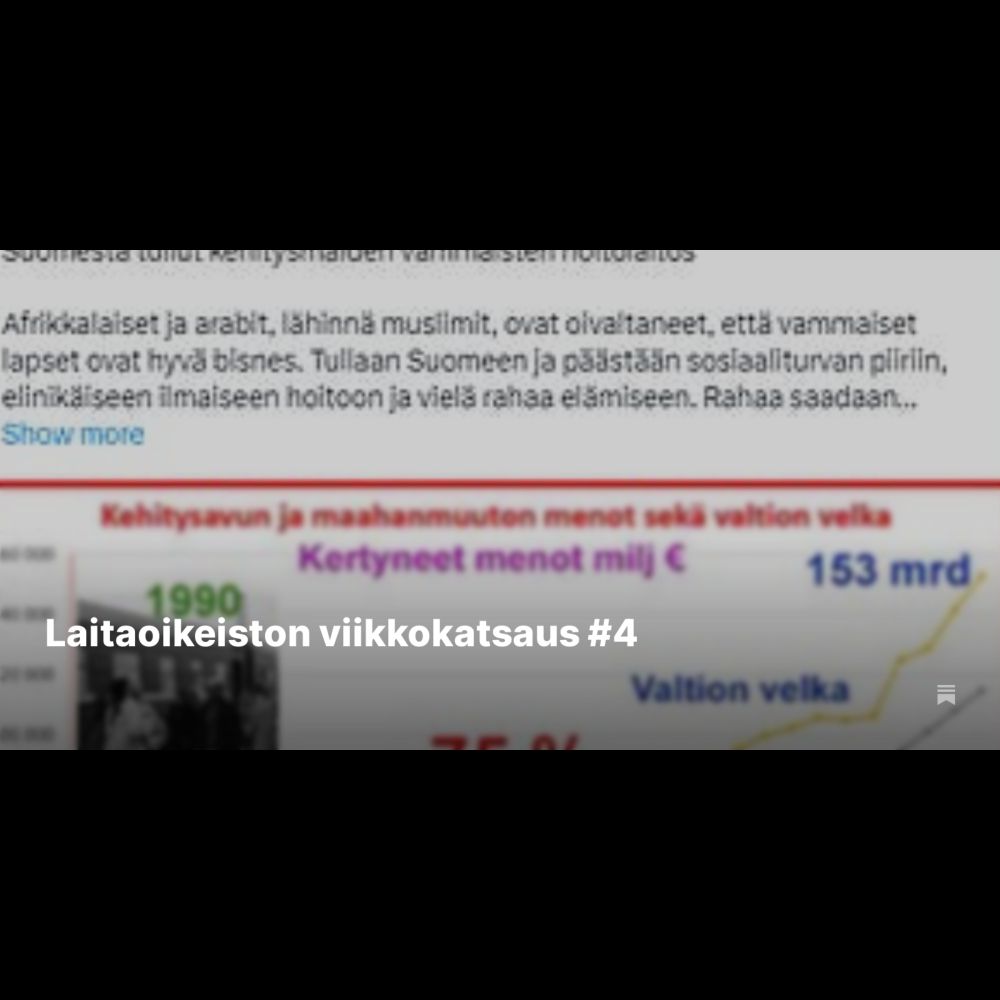 Laitaoikeiston viikkokatsaus #4