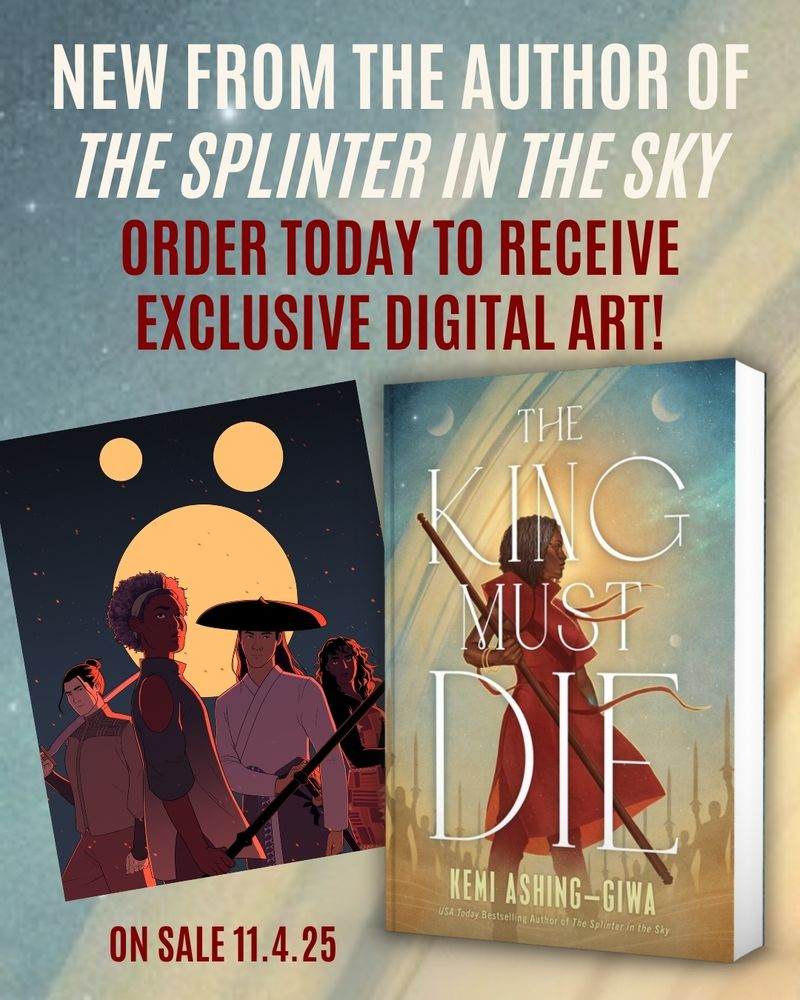 Digital poster promotion. The poster, featuring the four main characters of The King Must Die, was drawn by the incredible Eepz! They're on Twitter/X and Tumblr.