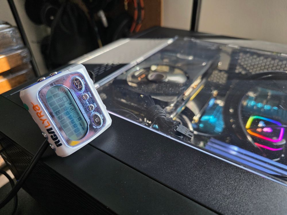 An RCA Lyra portable music player, model RD1071A.