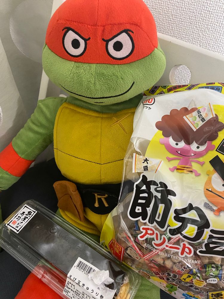 MM Raph with beans and shrimp and egg ehomaki