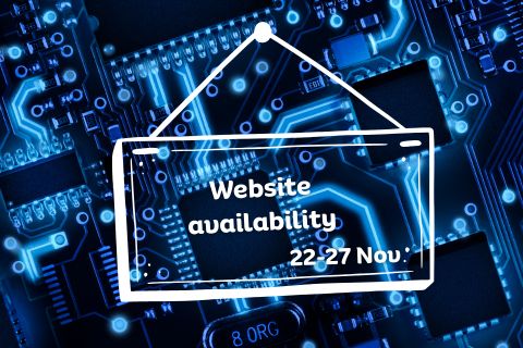 Website availability 22-27 Nov