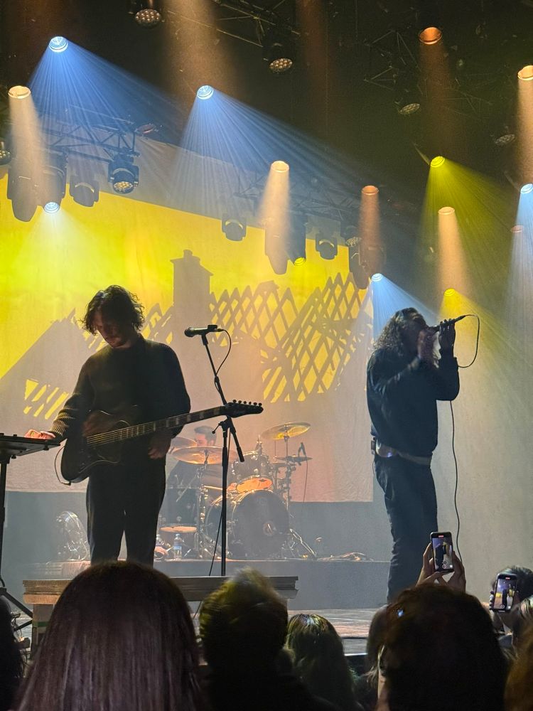Shot of Silent planet performing on stage.