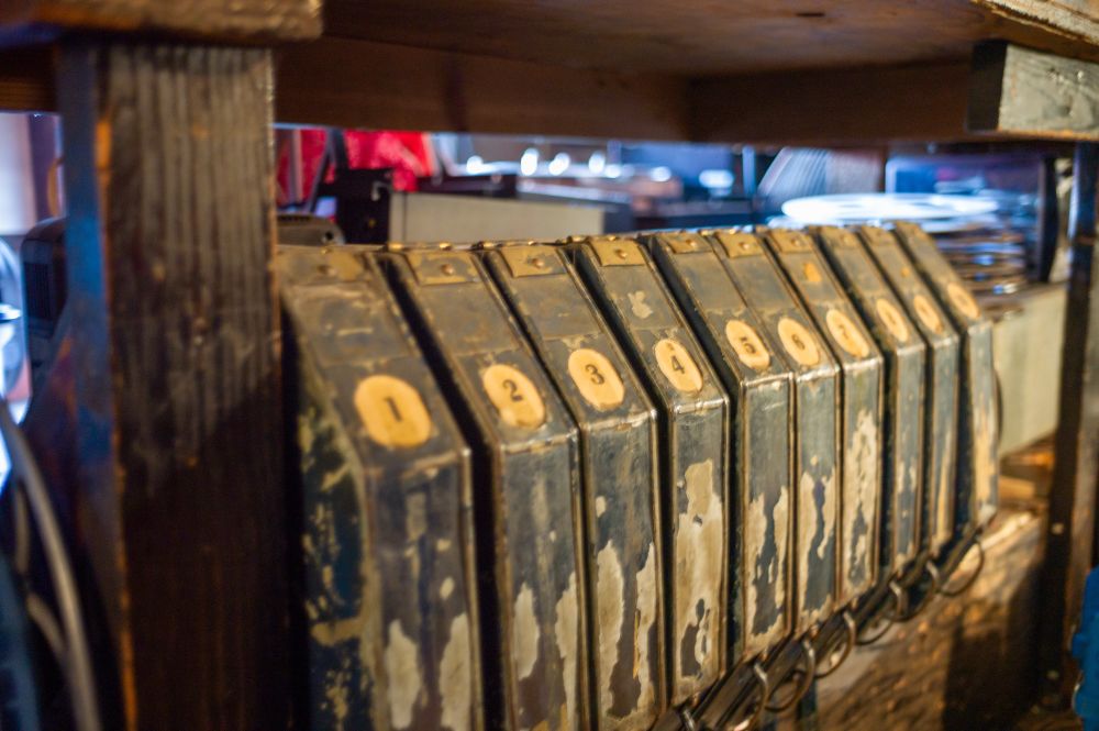 Vintage film reel cases