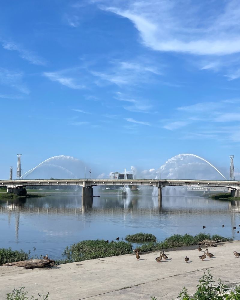 The Fountains of Light at Riverscape Metropark in Dayton, Ohio
