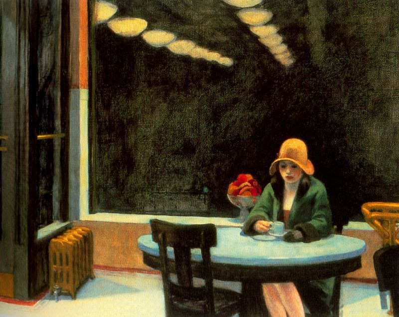 "Automat," oil on canvas (1927)