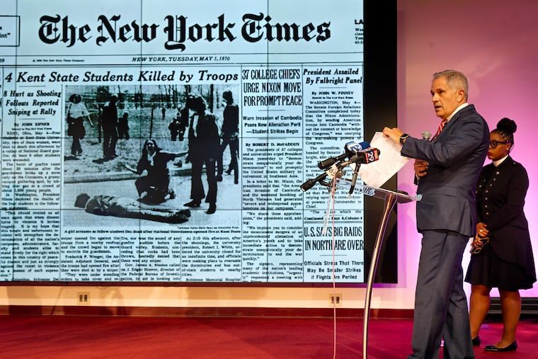 “You’re not going to D.C. and LA and New York, and you’re not coming here, because we are going to uphold the Constitution and the laws of the United States,” said DA Larry Krasner.