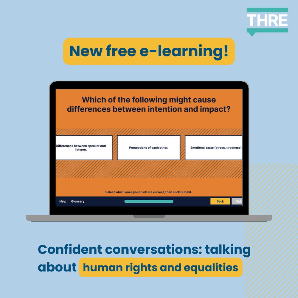 New free e-learning! Confident conversations: talking about human rights and equalities.