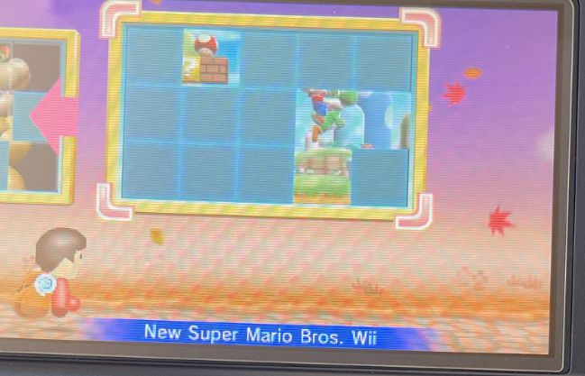 streetpass puzzle swap new super mario bros wii with only 4 puzzle pieces unlocked