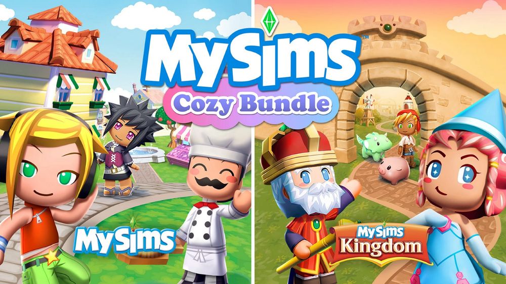 cover image of for the mysims cozy bundle that includes mysims and mysims kingdom