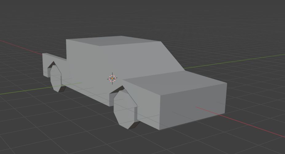 Low poly model of a Ford F-150