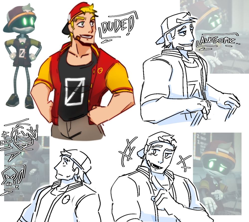 I just try to draw him as human and GWAD DAYUM