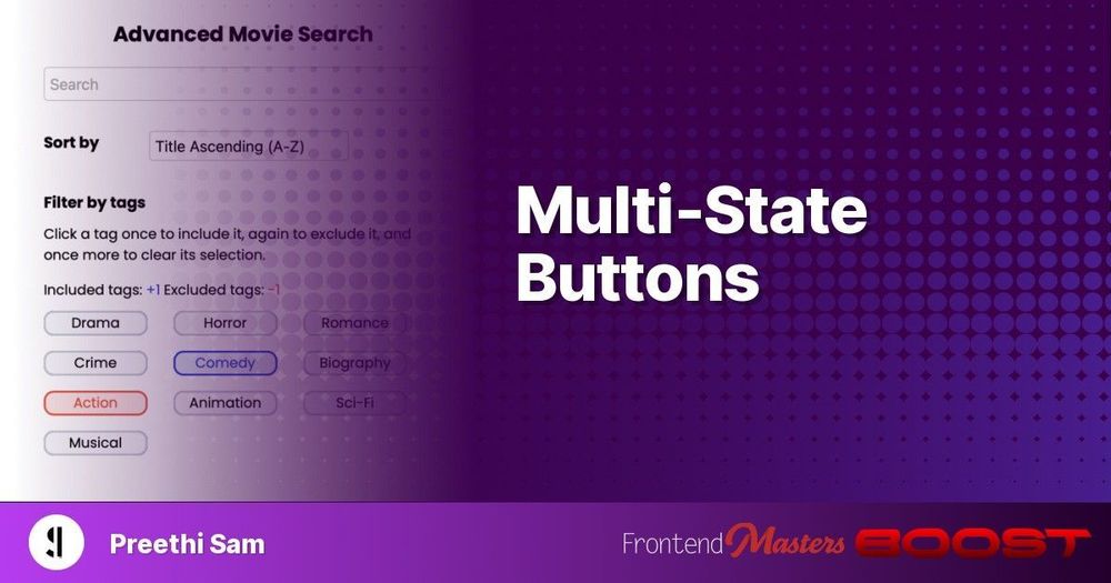 Multi-State Buttons – Frontend Masters Boost