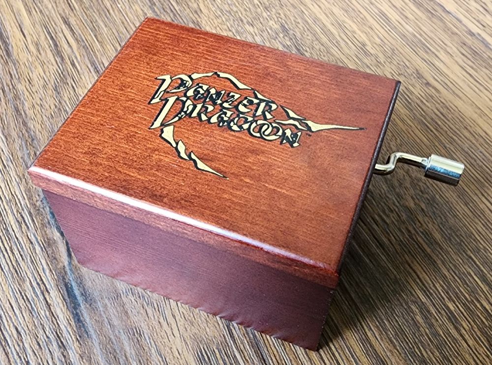 A picture of the Sega Ages 2500 Series Vol. 27: Panzer Dragoon music box closed.