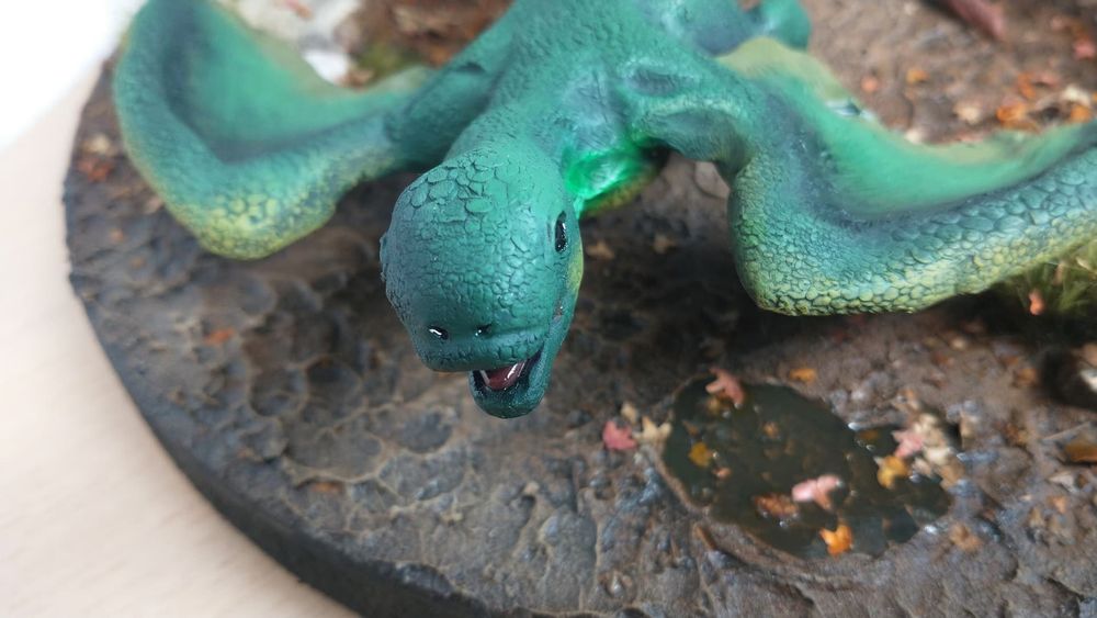 A handmade diorama of Panzer Dragoon, with Lagi and Orta’s reborn baby dragon. No airbrush or 3D printing was used.