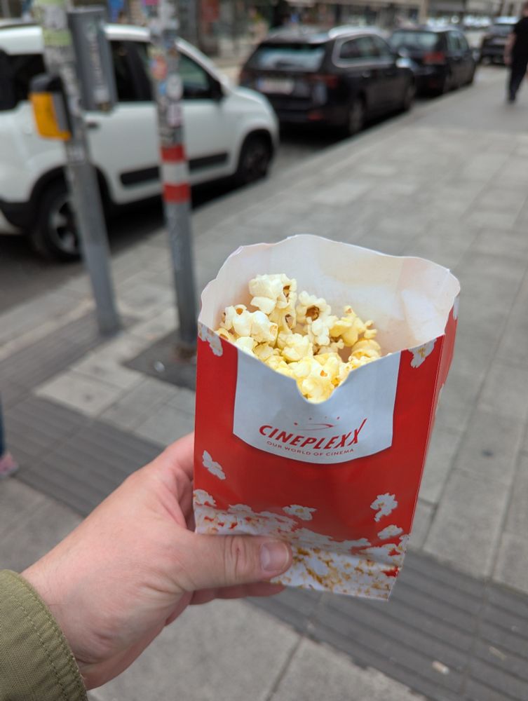 Free popcorn