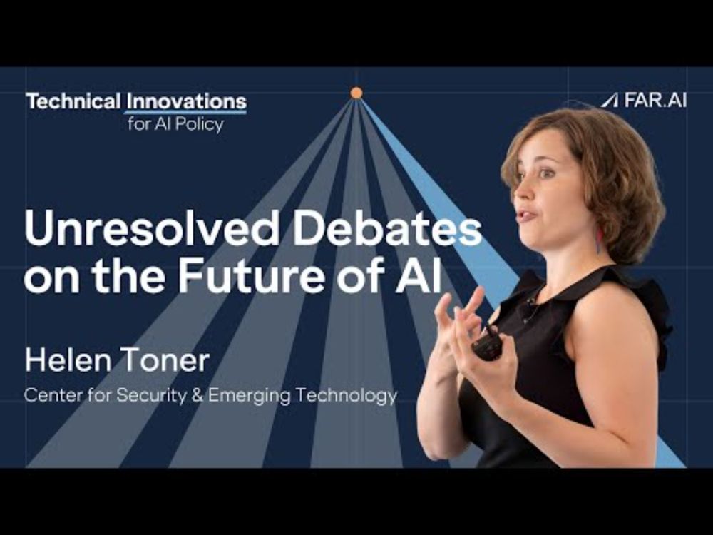 Helen Toner - Unresolved Debates on the Future of AI [Tech Innovations AI Policy]