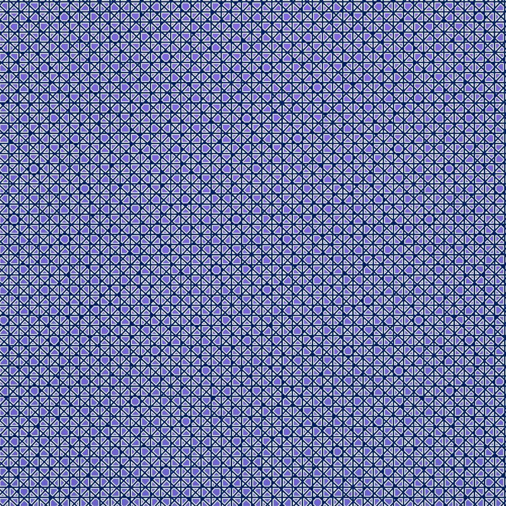 An aperiodic tiling formed by the intersection of two square tilings of squares, one tilted by 43° with respect to the other. Many shapes are visible, diamonds, triangles, irregular octagons, and many other.