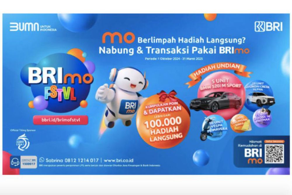 Berlimpah Hadiah, BRImo FSTVL Hadir Kembali Untuk Para Pengguna Setia Super Apps BRImo |Republika Online