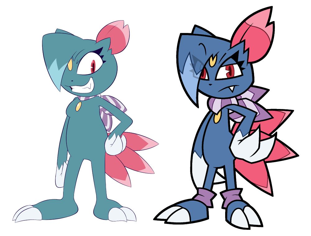 Snazzy the Sneasel's design from February 2022 to currently.