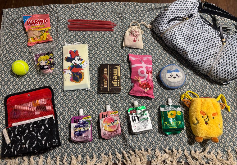 陣痛バッグの中身
・めぐリズム
・ピュアレーン
・リップクリーム
・ヘアゴム
・ホッカイロ
・目薬
・最低限メイク用具
・退院用コンタクト
・S字フック
・お菓子類
・ゼリー類
・バー類
・有線イヤホン
・印鑑など貴重品
・写真にはないモバイルバッテリー
・写真にはない財布
・写真にはない定期券
・写真にはないエコバッグ
・マスク
・ストローキャップとストロー
・大きめハンカチとティッシュ