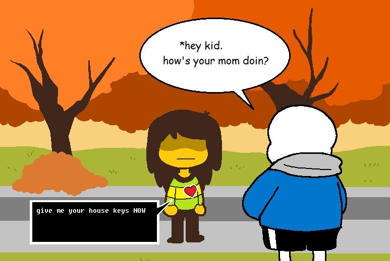 Kris deltarune soul demanding sans house keys