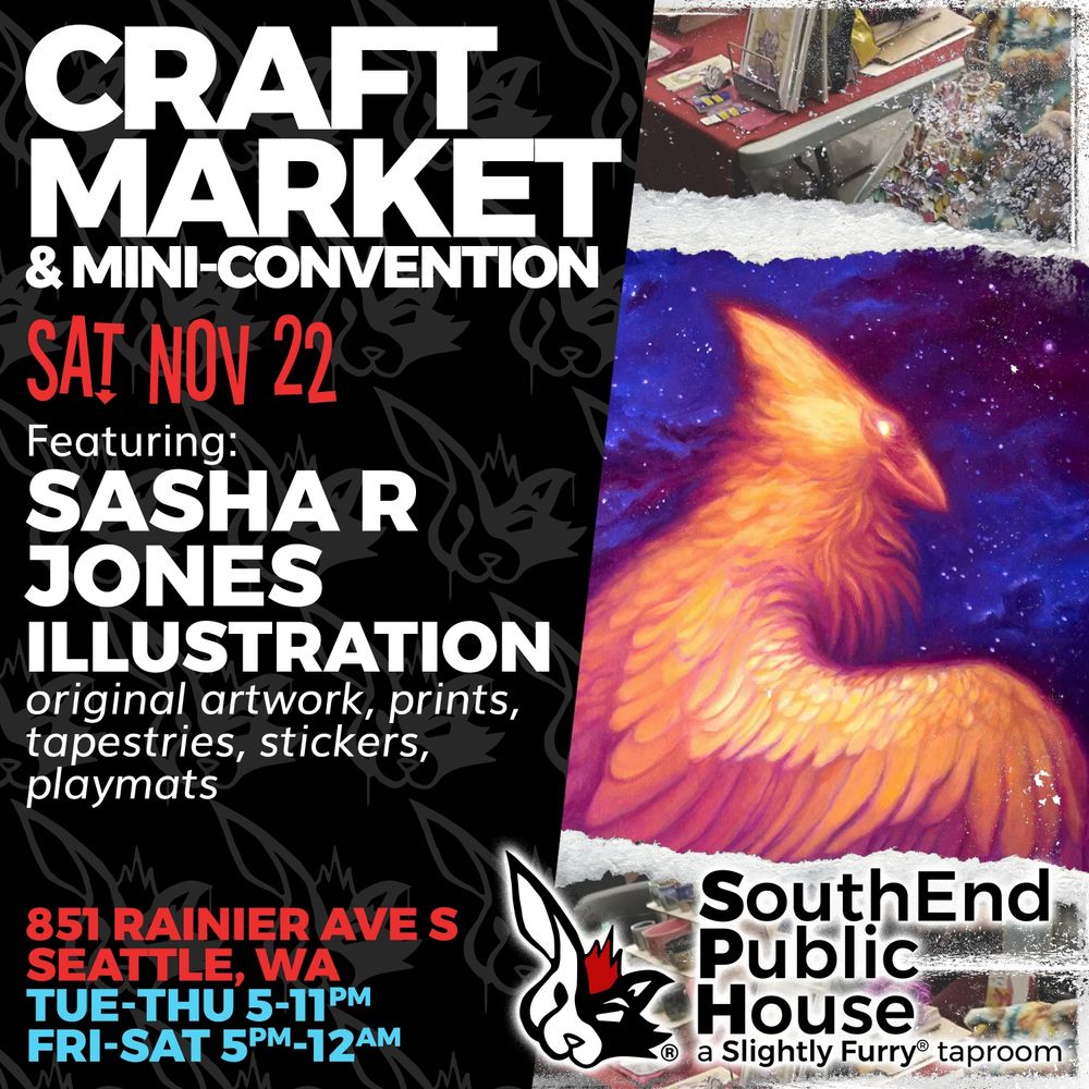 Sasha R Jones (paintings, prints, playmats, tapestries, stickers)