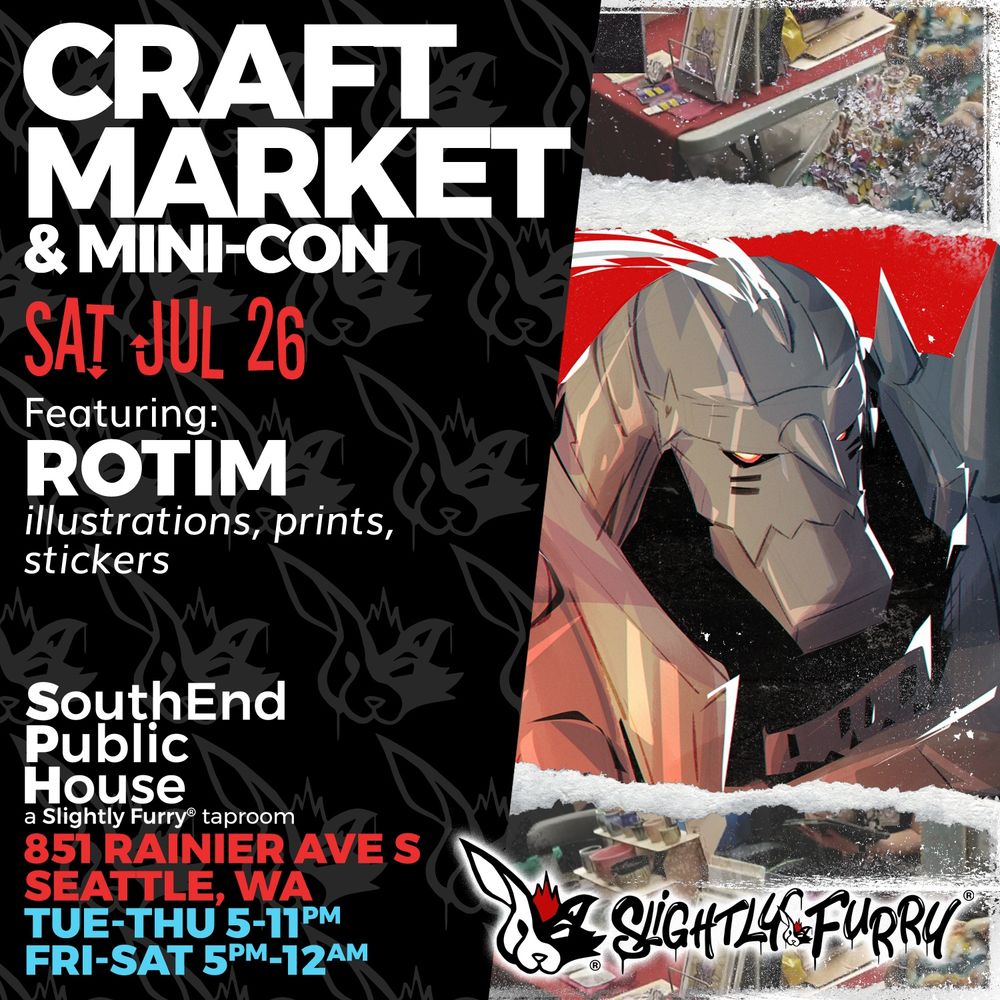 RoTim, professional illustrator, will be selling illustrations, prints and stickers.
