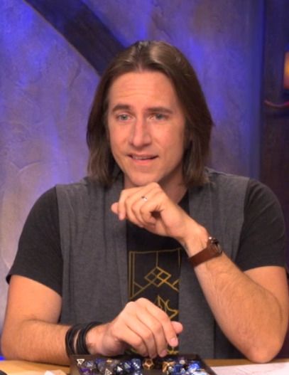 Matt Mercer looking worried, dazed, and confused 