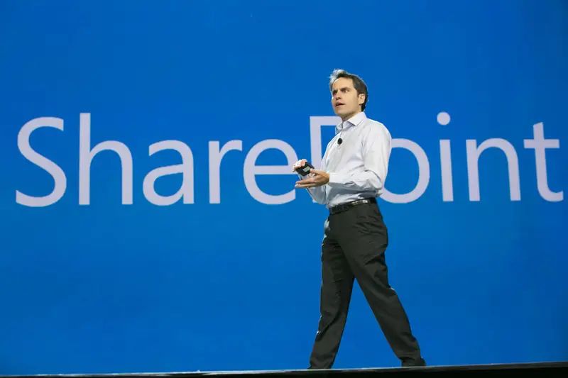 Jeff Teper, President of Collaborative Apps and Platforms at Microsoft, sharing news about SharePoint 2010.