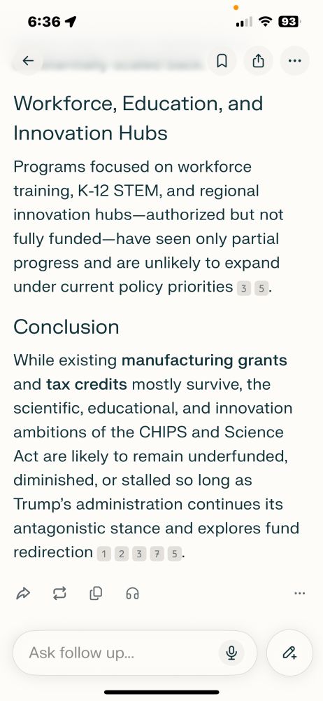 The destruction of the workforce development and K – 12 stem education funding from the Biden Chips in Science Act.