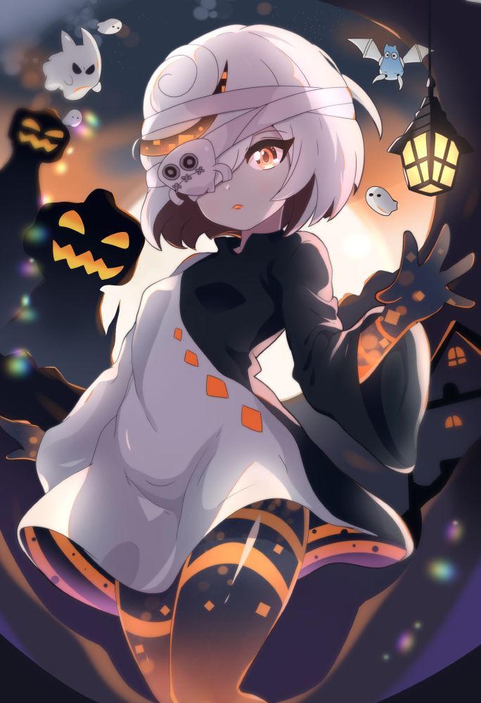 Sage from Sonic Frontiers but in a spookier halloweeny themed outfit