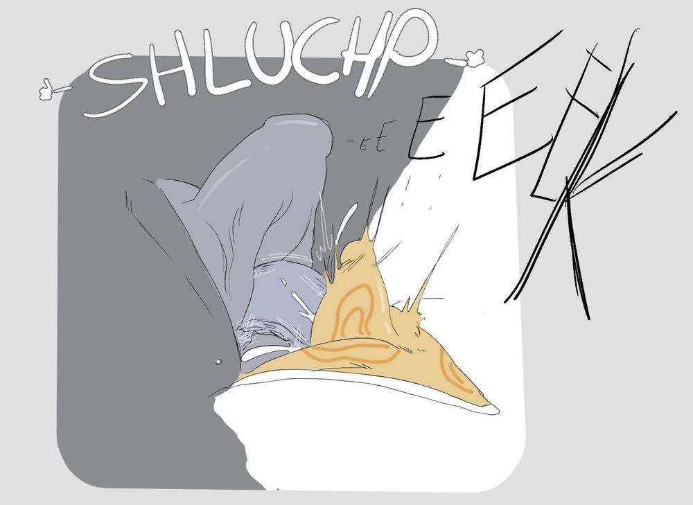 There's a wet noise and a screech from the astronaut as his wish gets granted by Vito manifesting a tentacle from his hole that slides right in astronaut's.