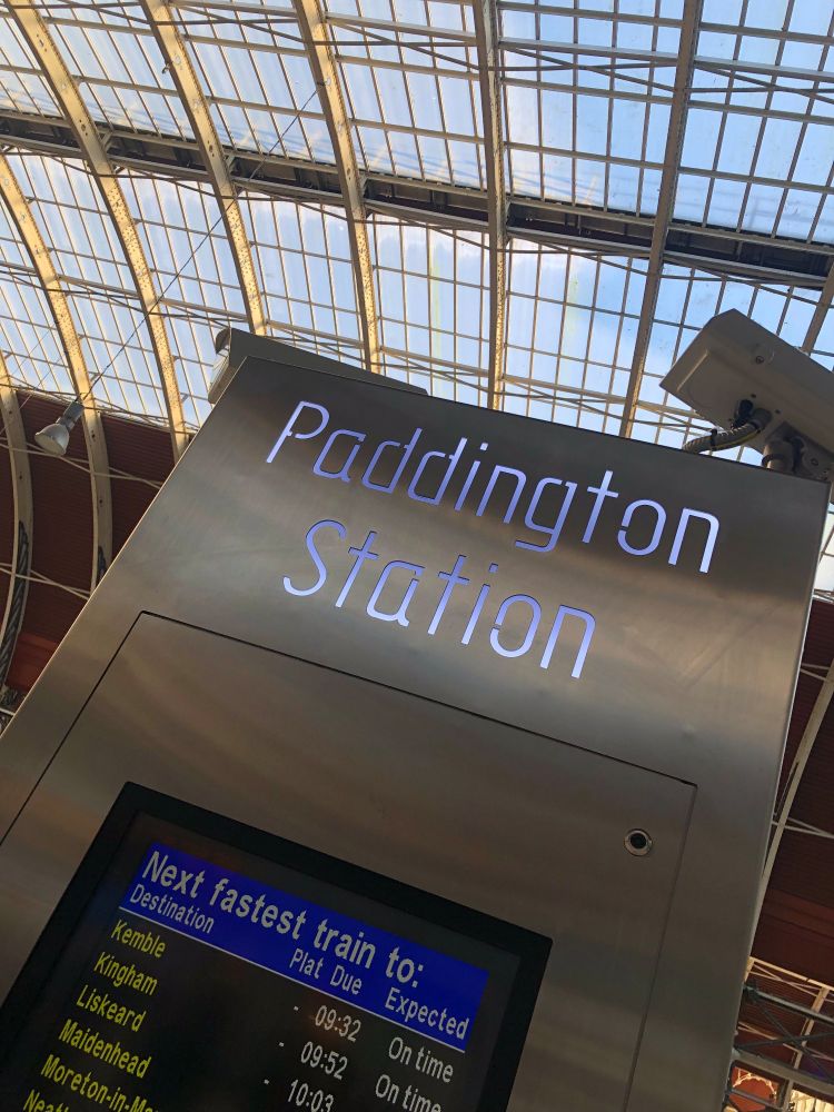 A Paddington station sign 