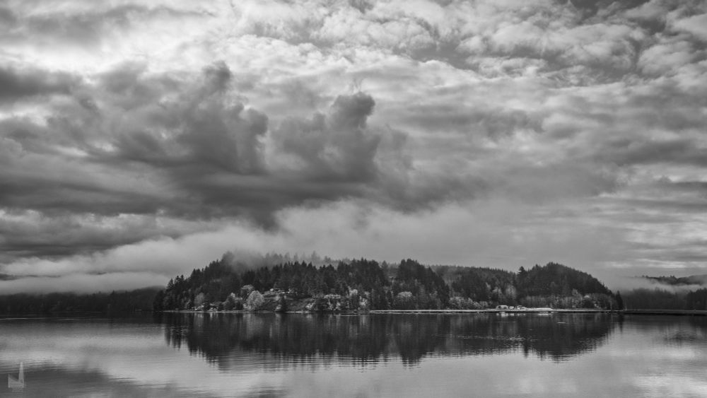 Clouds over Oysterville, originally an early settlement in the area where native oysters were harvested from Yaquina Bay.  Now it is a rural residential area.