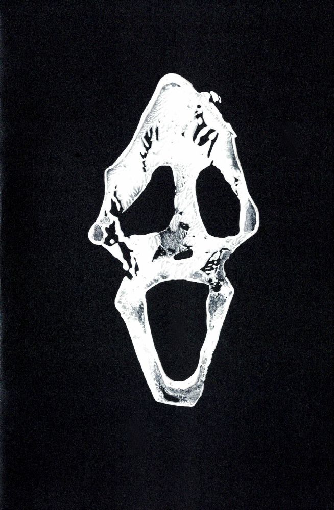 A zine tribute to the Scream Franchise with a mask on the cover