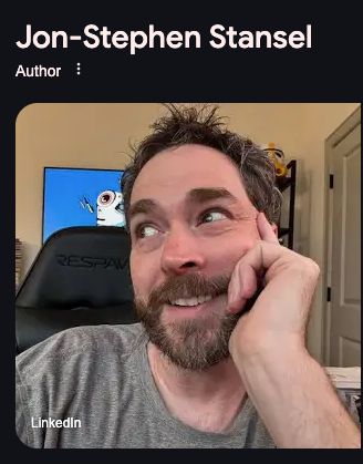 Screenshot of google search results listing me as an author