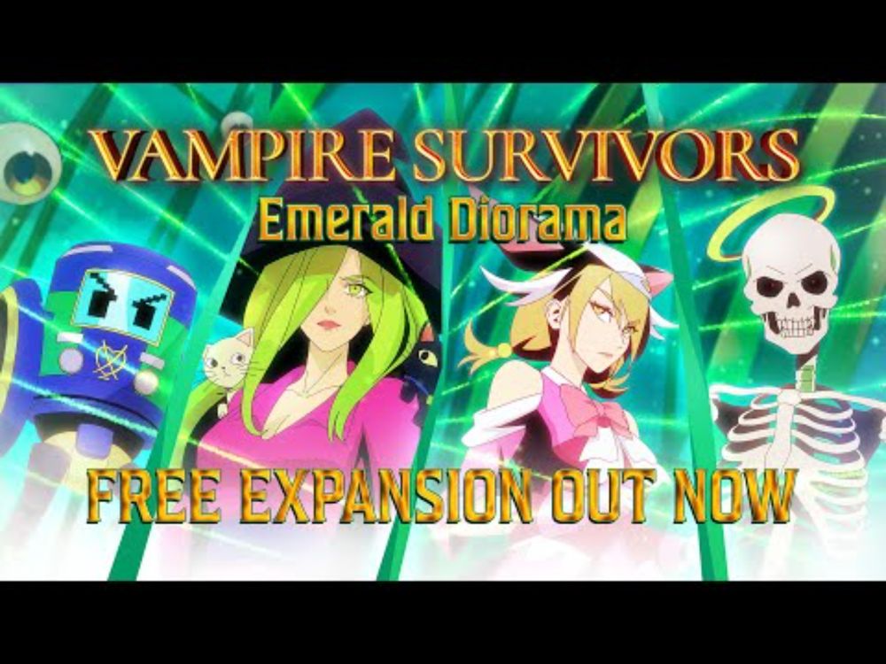 Vampire Survivors: Emerald Diorama | Launch Trailer | OUT NOW