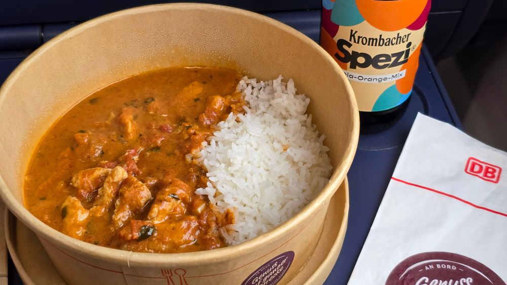 Hähnchen Tikka Masala im ICE