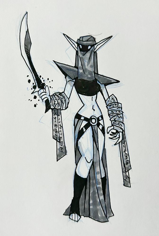 A sketch of an ash cult fanatic
