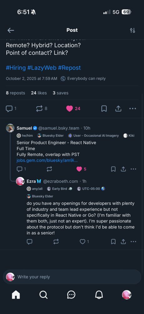 SS showing that the post is visible after I click Show hidden posts 