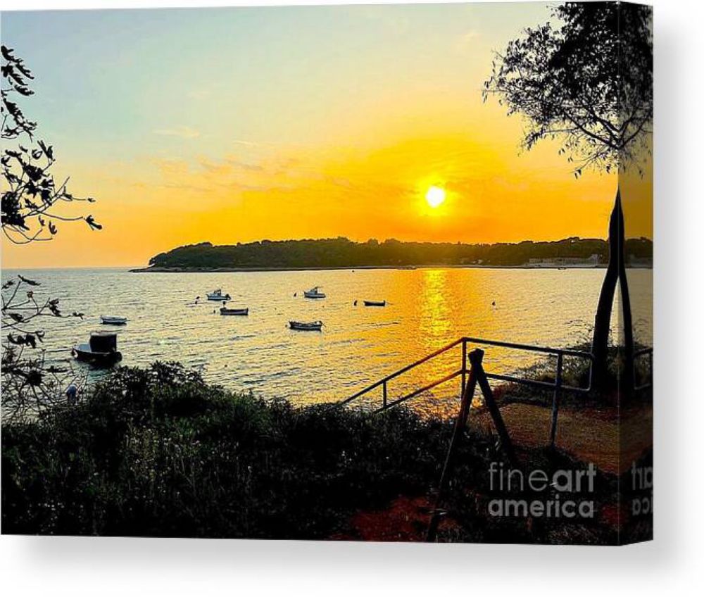 Bay Sunset Canvas Print / Canvas Art by I Pack Go Travel