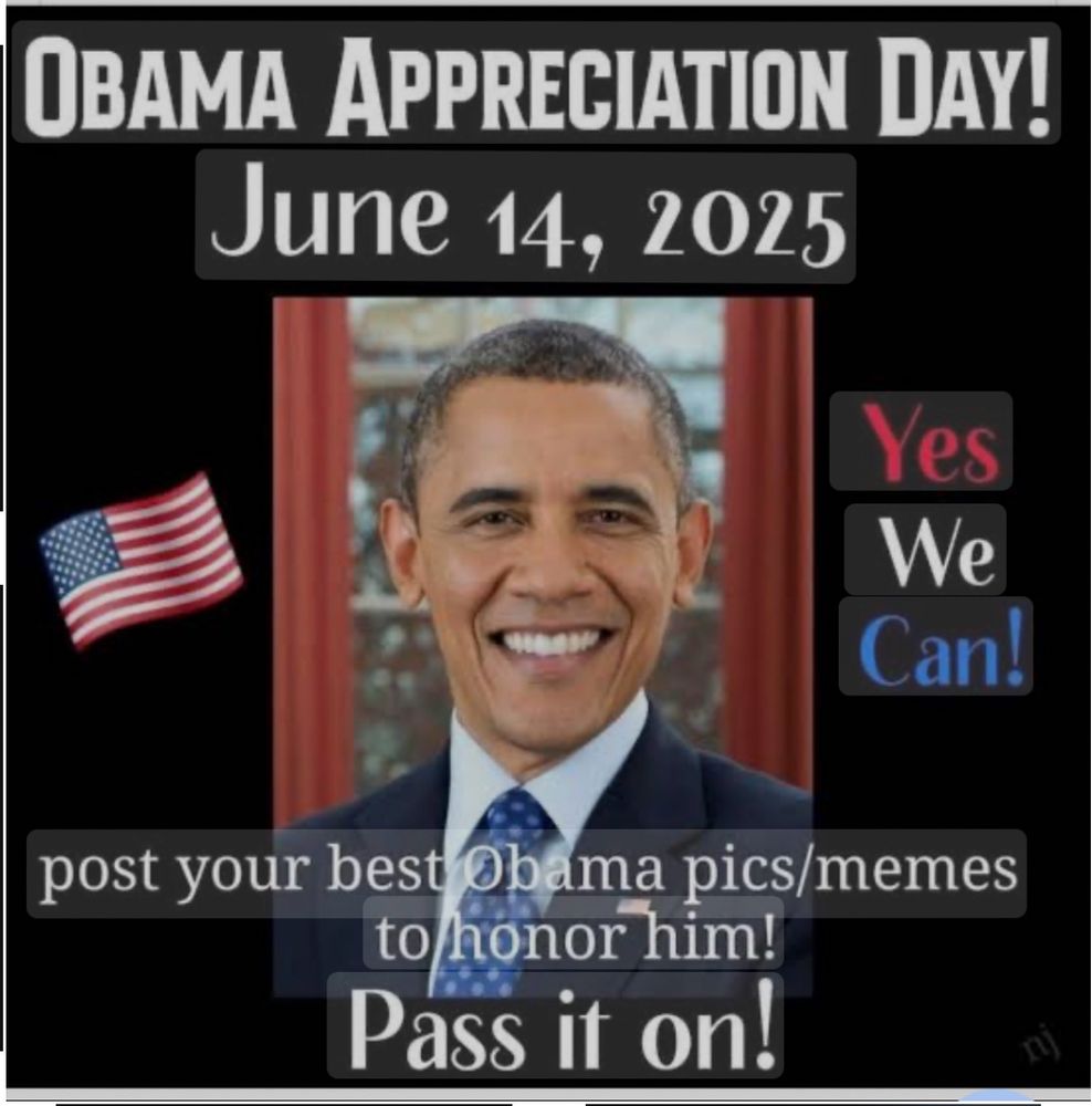 A photo of President Barack Obama in honor of No Kings day. 