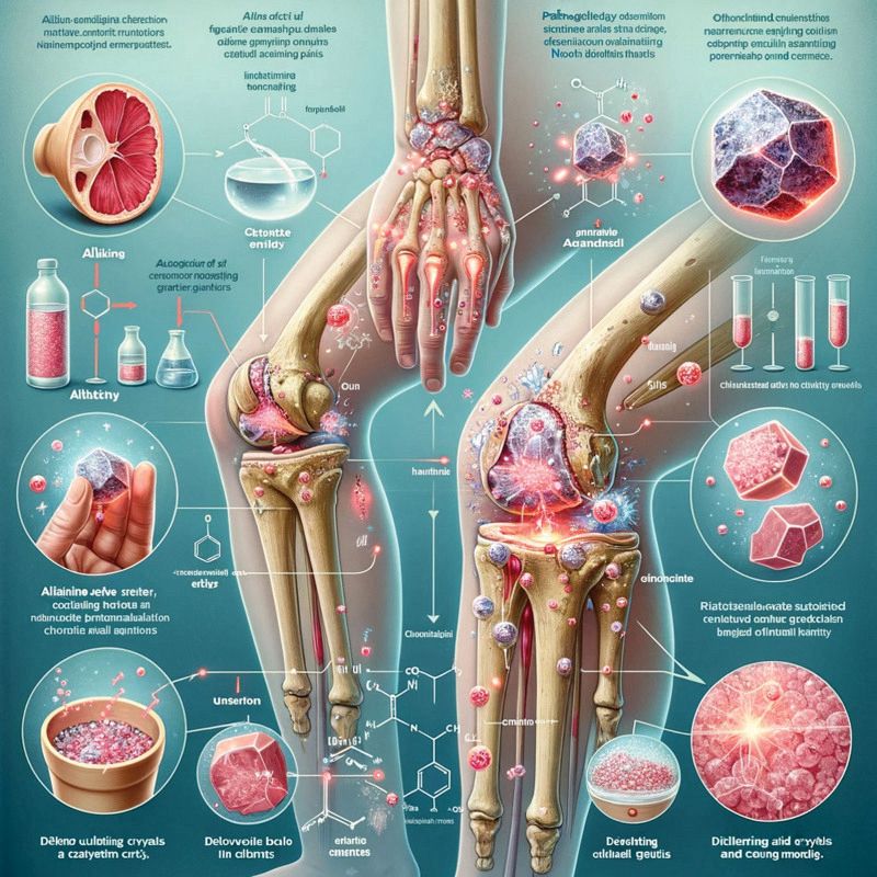An AI-generated image for a journal article, in which the legs plagued with gout have more than tibia and fibia but phalanges!