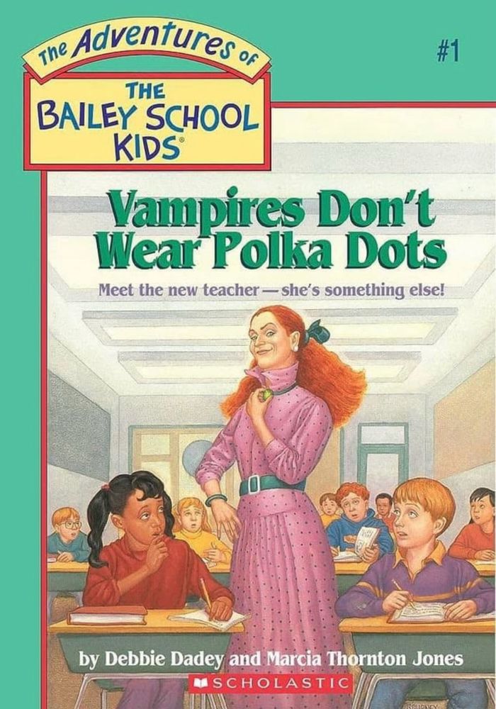 The book: Vampires Don’t Wear Polka Dots by Debbie Day and Marcia Thornton