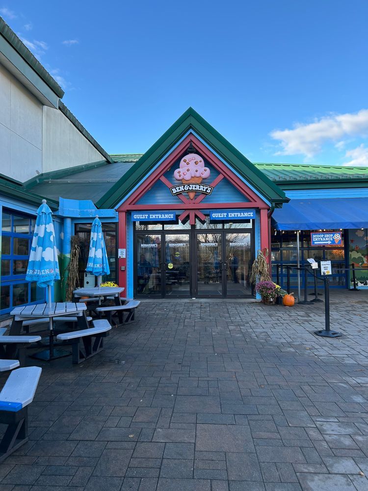 A shot of the Ben & Jerry's factory entrance.
