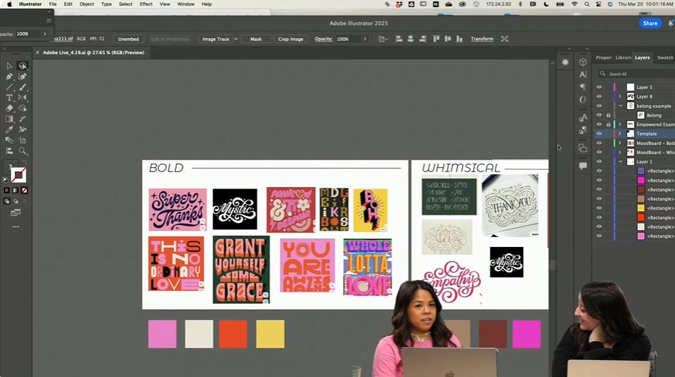 Jess Cabato shares her artwork on Adobe Live