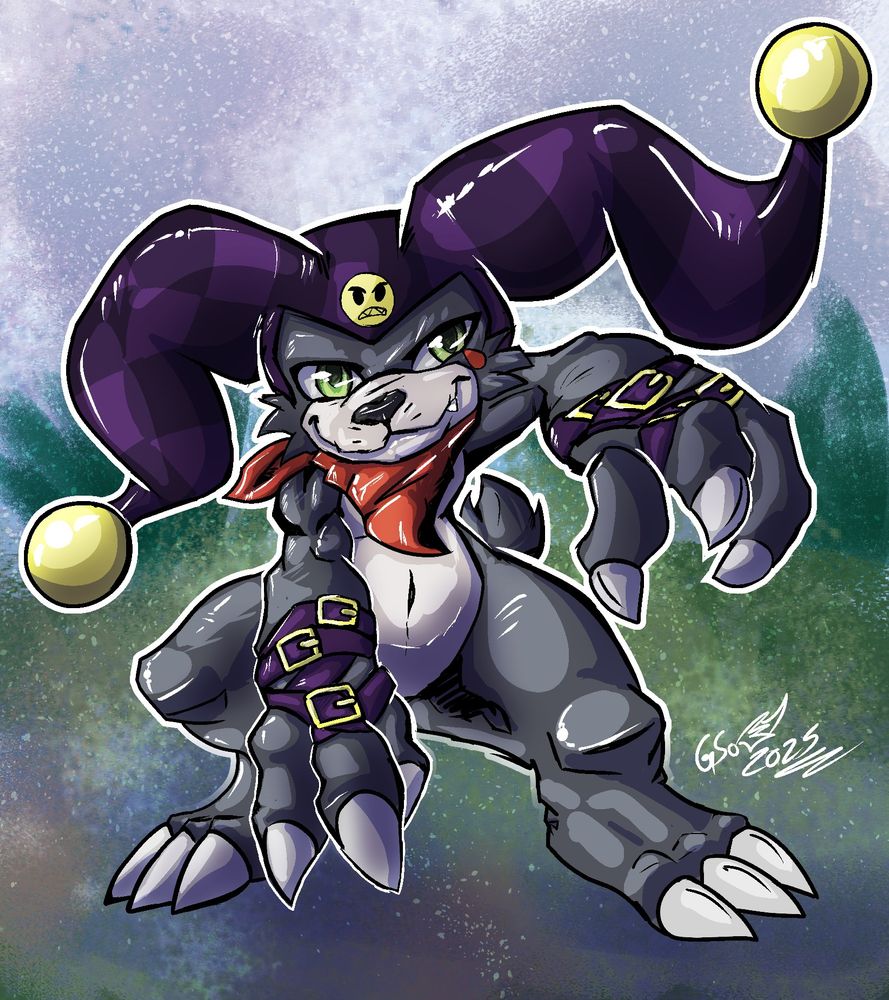 Duo a Digimon OC based on Impmon and Bearmon  by LifeInCartoonMotion