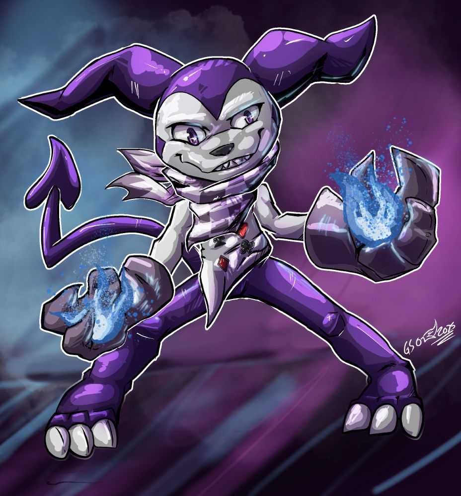 Kichi an Impmon Digimon OC by PsyDoktor
