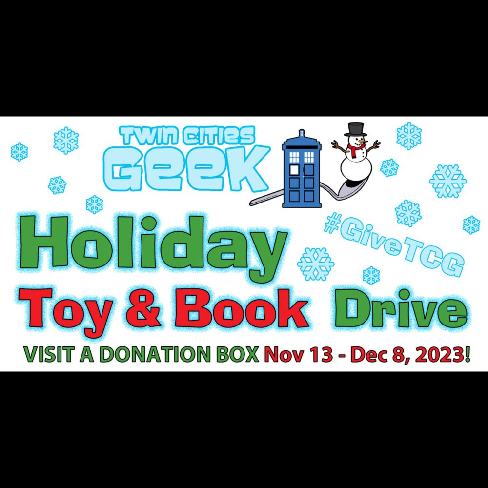 The 2023 Twin Cities Geek Holiday Toy & Book Drive Is Here!